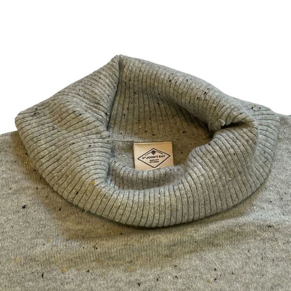 St John's bay  women's sweater  pullover Size L, color: gray - Picture 4 of 7